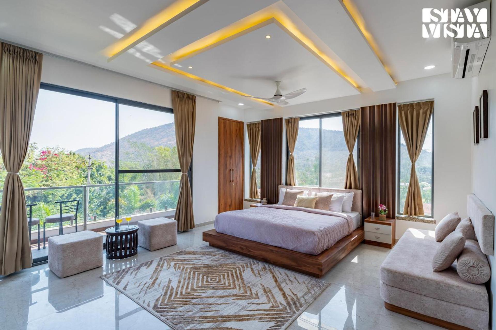 Stayvista'S Bella Dream - Mountain-View With Outdoor Pool, Lawn Featuring A Gazebo & Indoor Games Udaipur Extérieur photo
